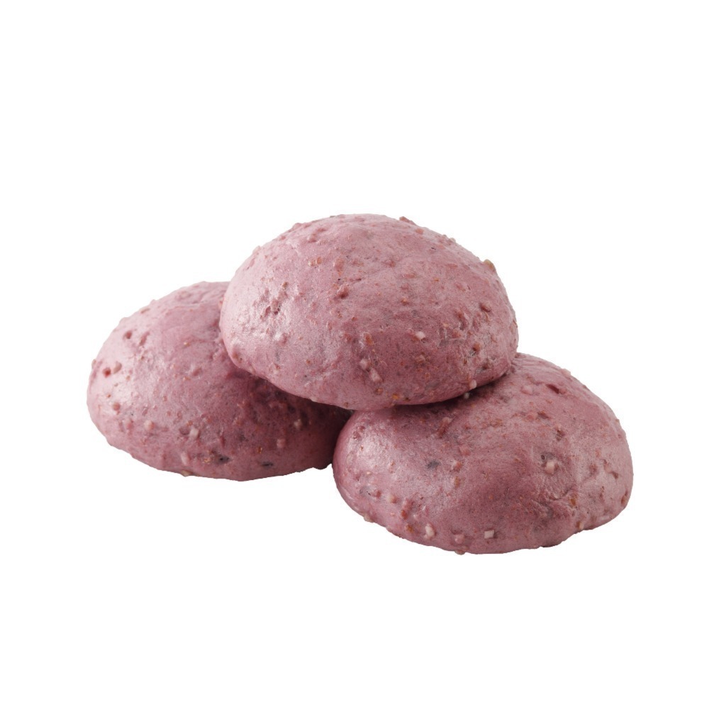 【福穀樂】香芋雜糧饅頭1顆(奶素 芋香 里芋 多粉質 無添加 純天然 山芋頭 紫薯粉 甲仙大甲檳榔心芋頭 團購批發 )-細節圖2