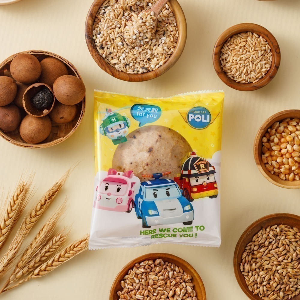【福穀樂】POLI聯名【全素套組】任8入238元（菜包 饅頭 正版卡通 波力 安寶 羅伊 赫利 馬克 巴奇 佐力 珊迪）-細節圖4