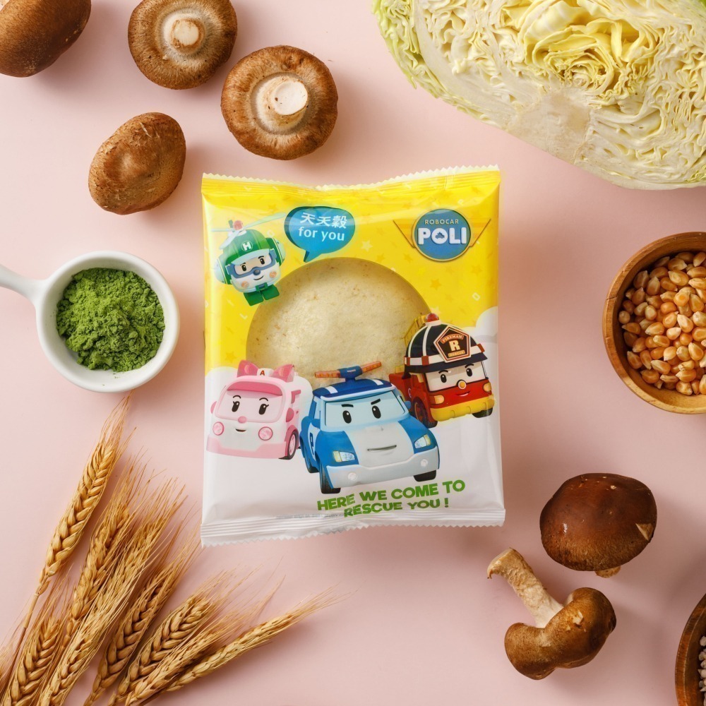 【福穀樂】POLI聯名【全素套組】任8入238元（菜包 饅頭 正版卡通 波力 安寶 羅伊 赫利 馬克 巴奇 佐力 珊迪）-細節圖5