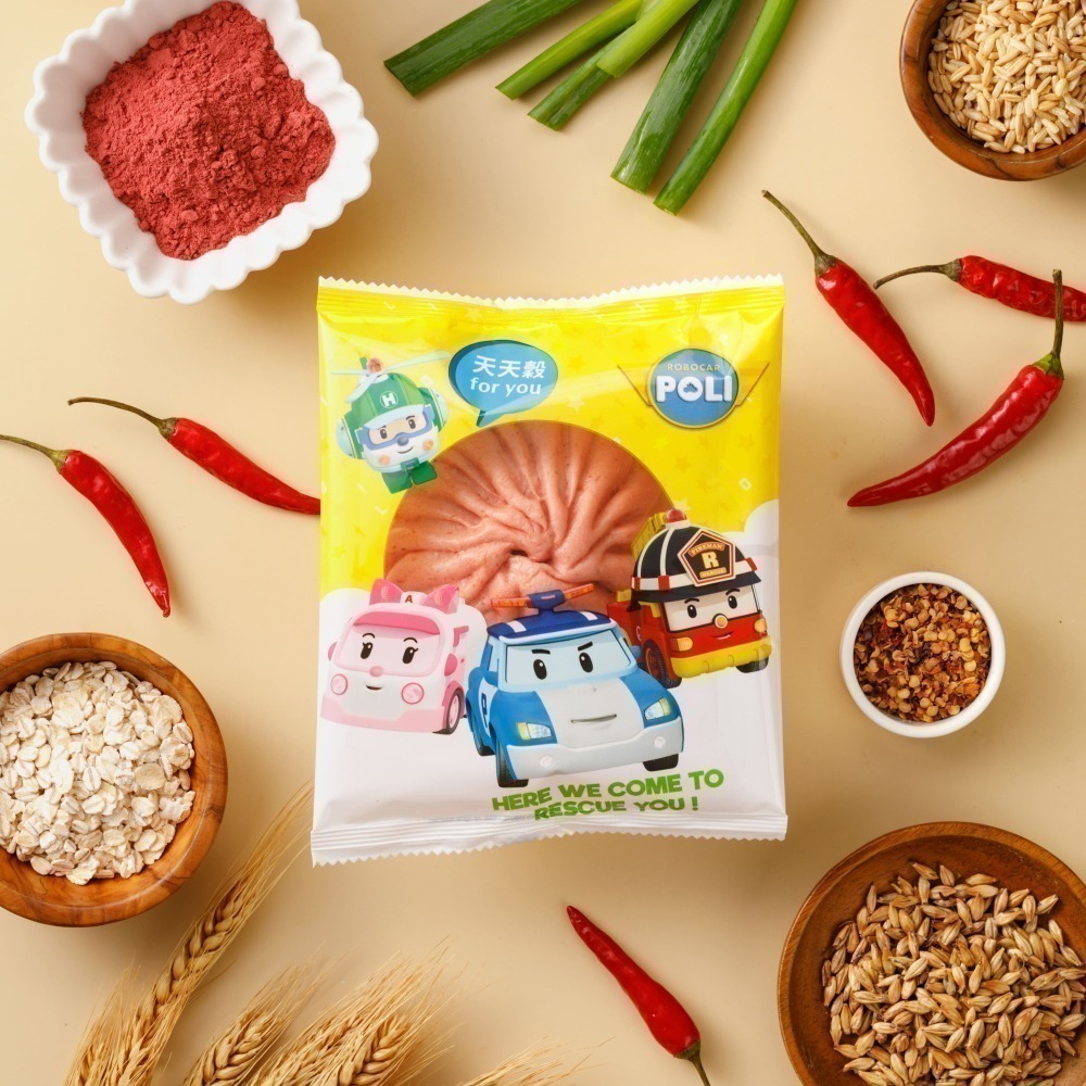 【福穀樂】POLI聯名【鹹甜套組】任8入268元（肉包子 正版卡通 波力 安寶 羅伊 赫利 馬克 巴奇 佐力 珊迪 基頓-細節圖6