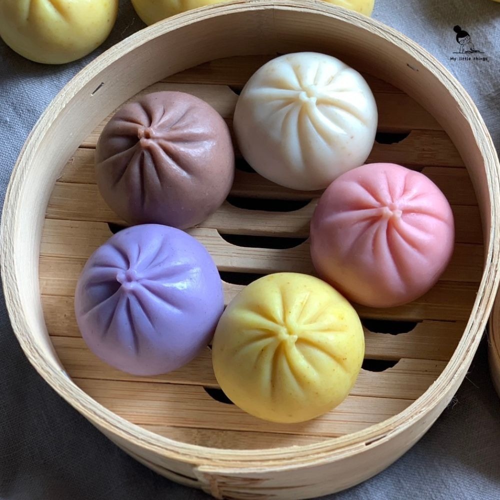 【福穀樂】植粹精油手工皂 40克（草本皂 美肌皂 香氛皂 橄欖油 佛手柑皂 冷製肥皂 乳油木果 薰衣草香皂 包子造型皂）-細節圖4