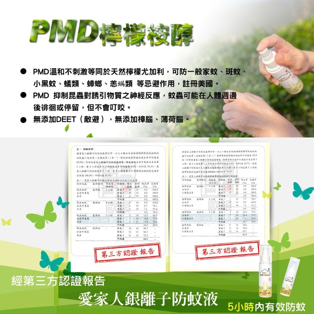 【福穀樂】愛家人銀離子防蚊液30ml 1瓶（驅蚊劑 埃及斑蚊 露營必備 兒童防蚊液 蠶豆症適用 NO-DEET PDM）-細節圖3