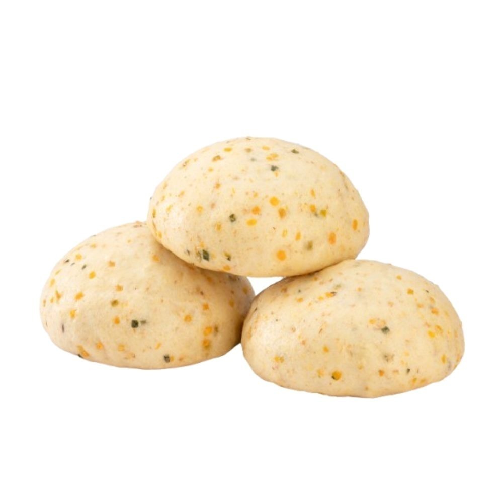 【福穀樂】南瓜雜糧饅頭1顆(奶素 南瓜丁 南瓜塊 南瓜粉 維生素 寶寶饅頭 阿成南瓜 葫蘆南瓜 自產自銷 冷凍饅頭 )-細節圖2