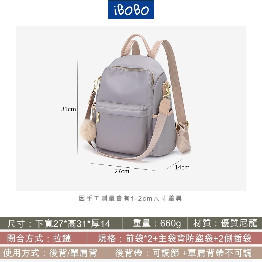 超美後背包　出國旅行必備背包　防盜設計超實用　附肩背帶-細節圖5