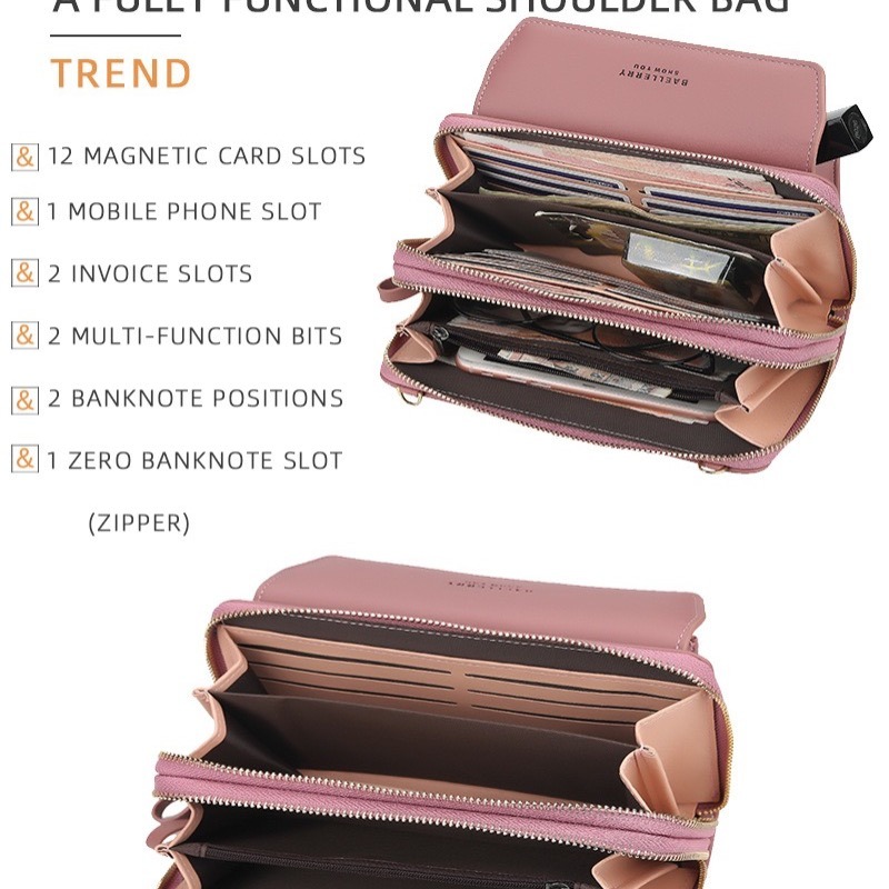 iBobo輕旅包 韓風流行 雙層大容量手機錢包-細節圖3