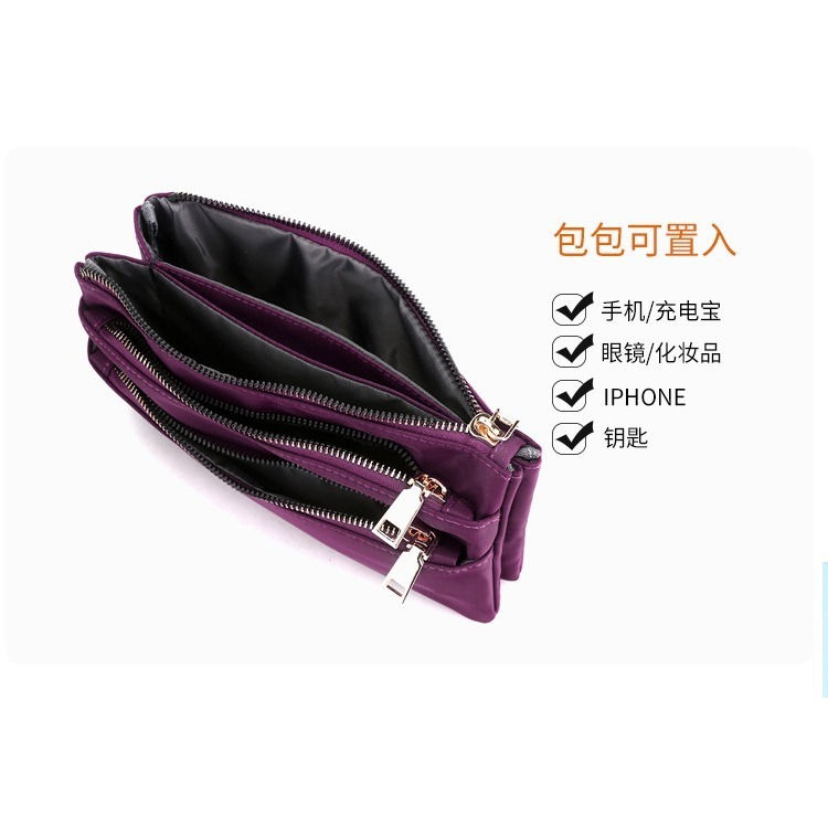 【iBoBo♡愛包包】現貨+預購 輕便休閒風 大容量多層多功能 手機零錢包 化妝包  斜跨包-細節圖5