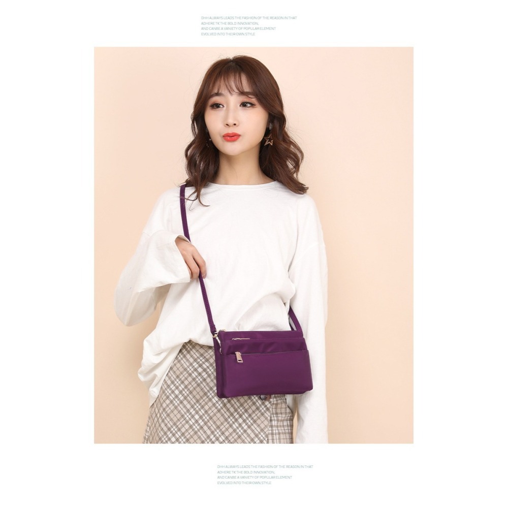 【iBoBo♡愛包包】現貨+預購 輕便休閒風 大容量多層多功能 手機零錢包 化妝包  斜跨包-細節圖6