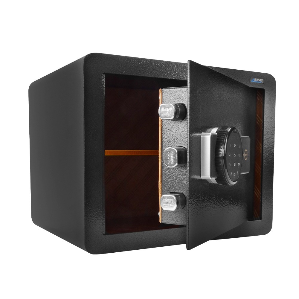 鋼板保險櫃 電子密碼 保管箱 小型保險箱 安全防護 居家防護 密碼保險箱 防盜保管箱 SB334P-細節圖2