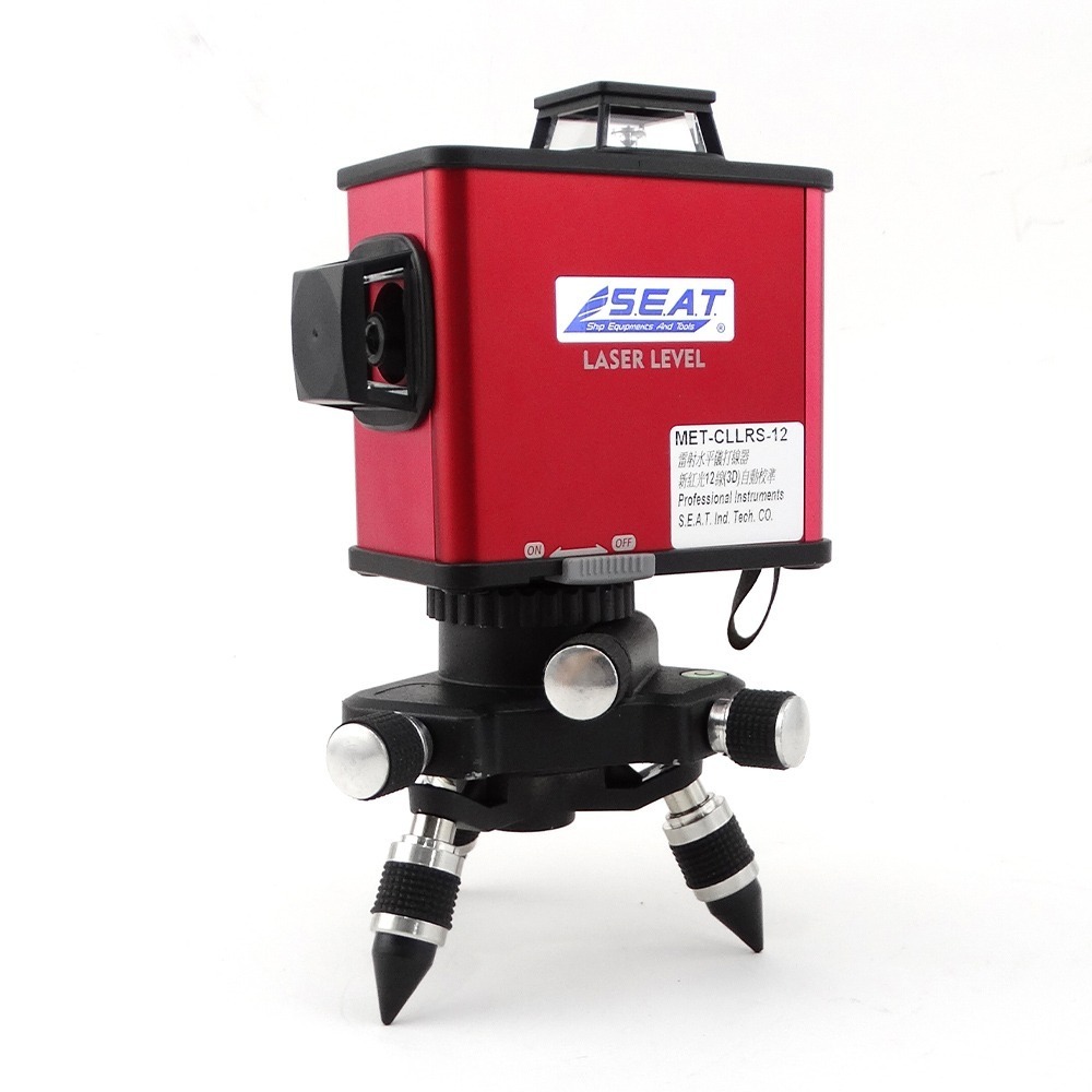 墨線儀 12線式 雷射水平儀 全向式氣泡 水平垂直 紅光12線水平儀 水平儀 打線器 墨線器 CLLRS-12-細節圖2