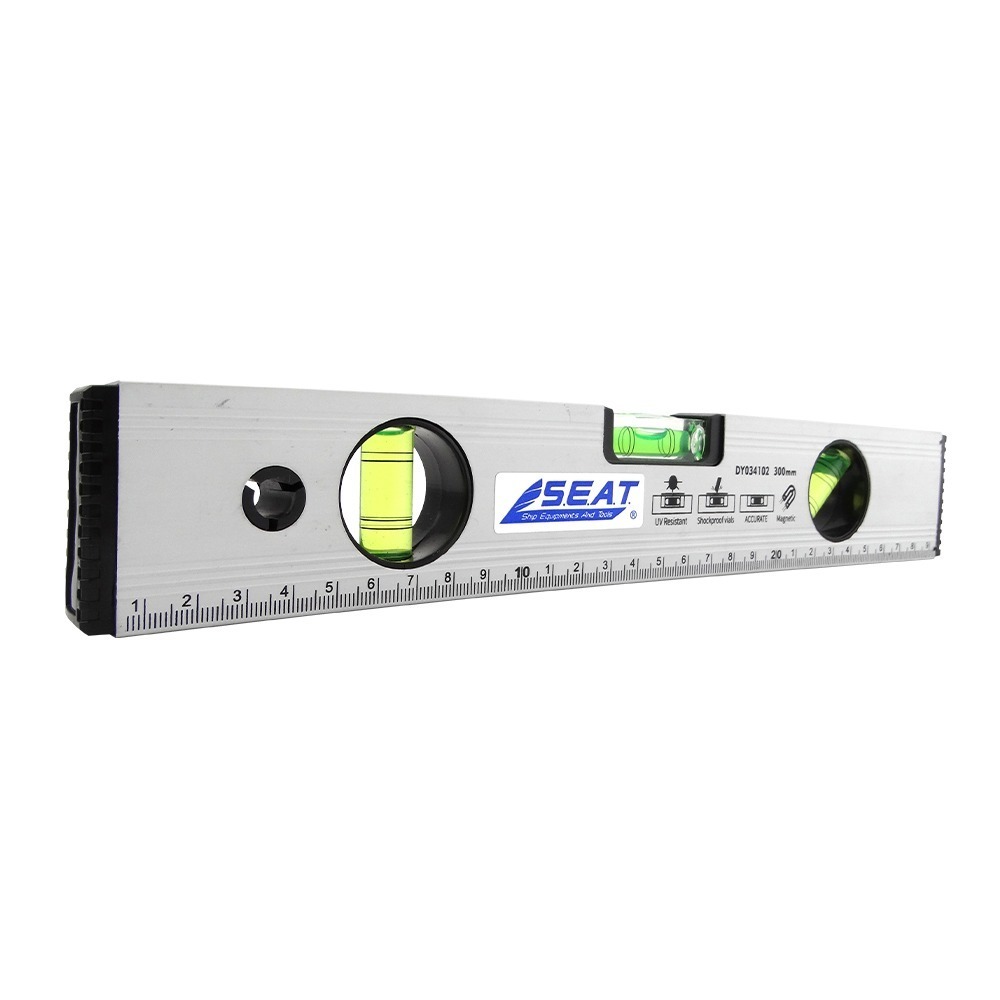 3珠鋁框水準尺 刻度清晰 水平測量儀 水平儀 300mm 斜角測量 測垂直 水平測量 45度 高精度水平尺 HG300-細節圖2