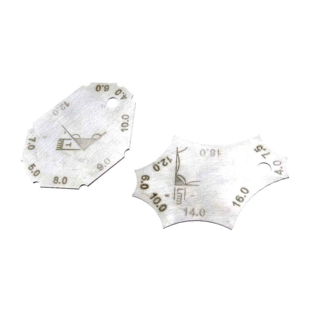 多功能熔接規 測角焊縫厚度 焊角尺寸 焊腳尺 焊接檢驗測尺 坡口角度尺 焊接檢測尺 兩片規 MIT-TGHC40-細節圖2