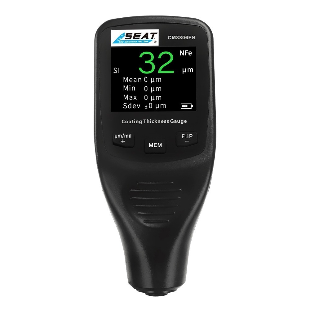 漆膜厚度儀 膜厚計 膜厚儀 測厚儀 金屬基底漆厚計 漆膜儀 烤漆噴漆塗層 鐵鋁兩用0~1250μm MET-CM8806-細節圖2