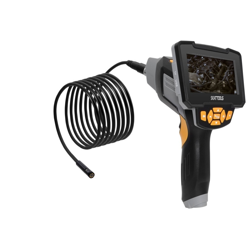 管道錄影機管路攝像頭窺視鏡積碳管路內窺鏡多尺寸防水蛇管管道間抓漏水工業內視鏡管道查看VB1000S - 頭手汽機車工具-
