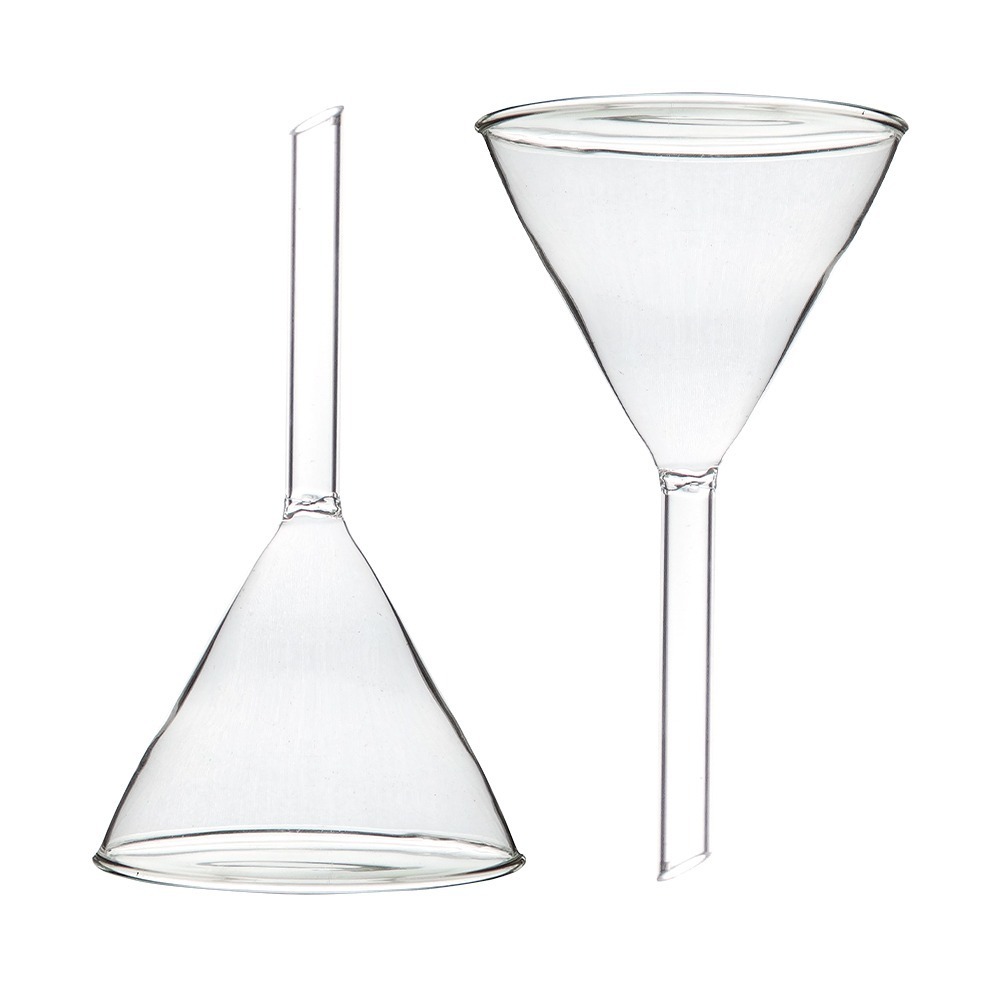 錐形漏斗 化學漏斗 實驗室玻璃漏斗 三角漏斗 廚房漏油 60mm寬口玻璃漏斗 過濾分裝工具 MIT-GV60-細節圖2