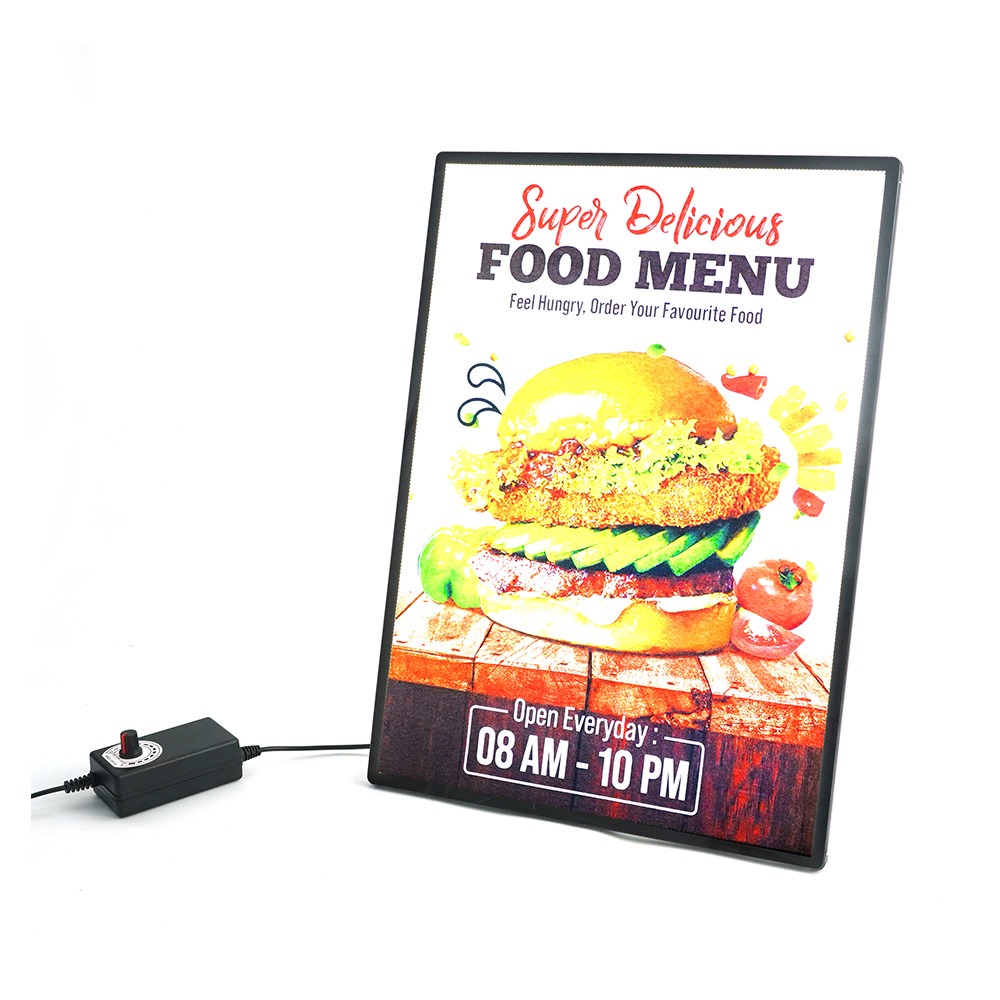 廣告立牌 A3展示架 迷你燈箱 桌牌 展示立牌 MET-ABA3L 壓克力 價格展示牌 活動促銷牌 招牌燈-細節圖2