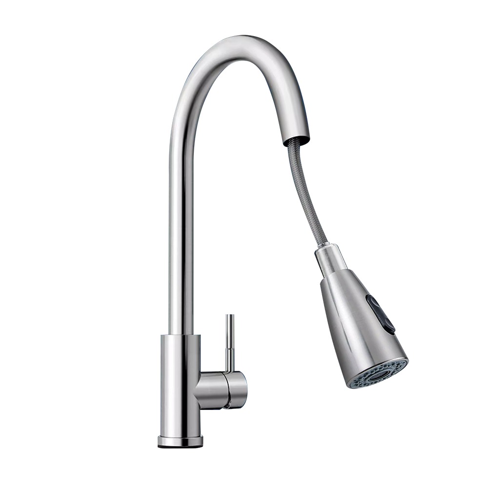 水龍頭加長 多功能廚房水龍頭 可轉向水龍頭 廚房水龍頭 水龍頭延伸器 可抽拉 兩段出水 水龍頭廚房 SHM-KF304S-細節圖2