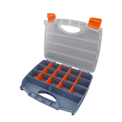 手提整理箱 格子收納盒 分隔收納 零件收納 精準SB15 零件收納 整理箱 收納盒