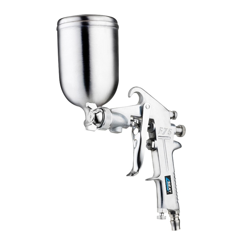 氣動噴漆槍 重力式噴槍 模型噴槍 皮革修補漆 油漆工程 工程用噴槍【精準】SPW77G 氣動噴漆 工程用噴槍 噴槍-細節圖2