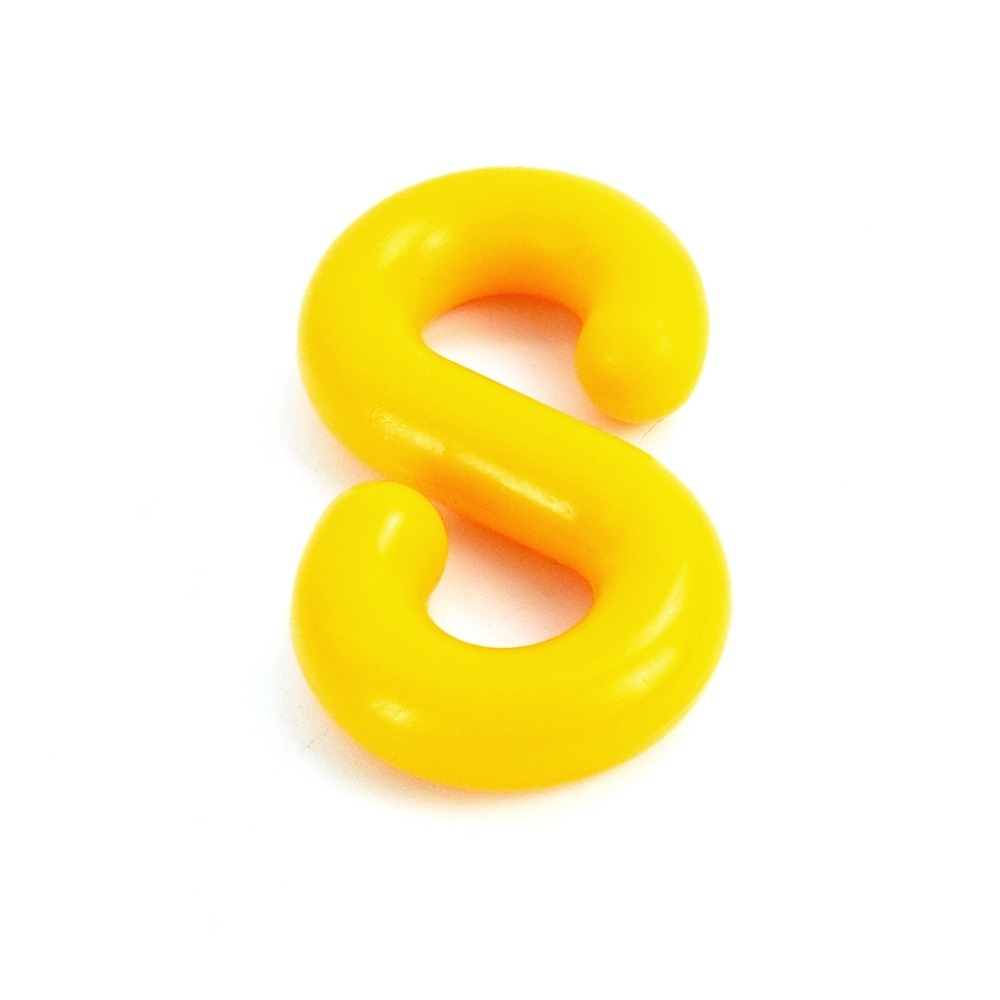 塑膠掛勾 萬用接頭 掛勾 PCSY 塑膠S掛勾 S扣 S圈 快速連結環 三角錐鏈條 五金掛鉤 S掛鉤塑膠-細節圖2