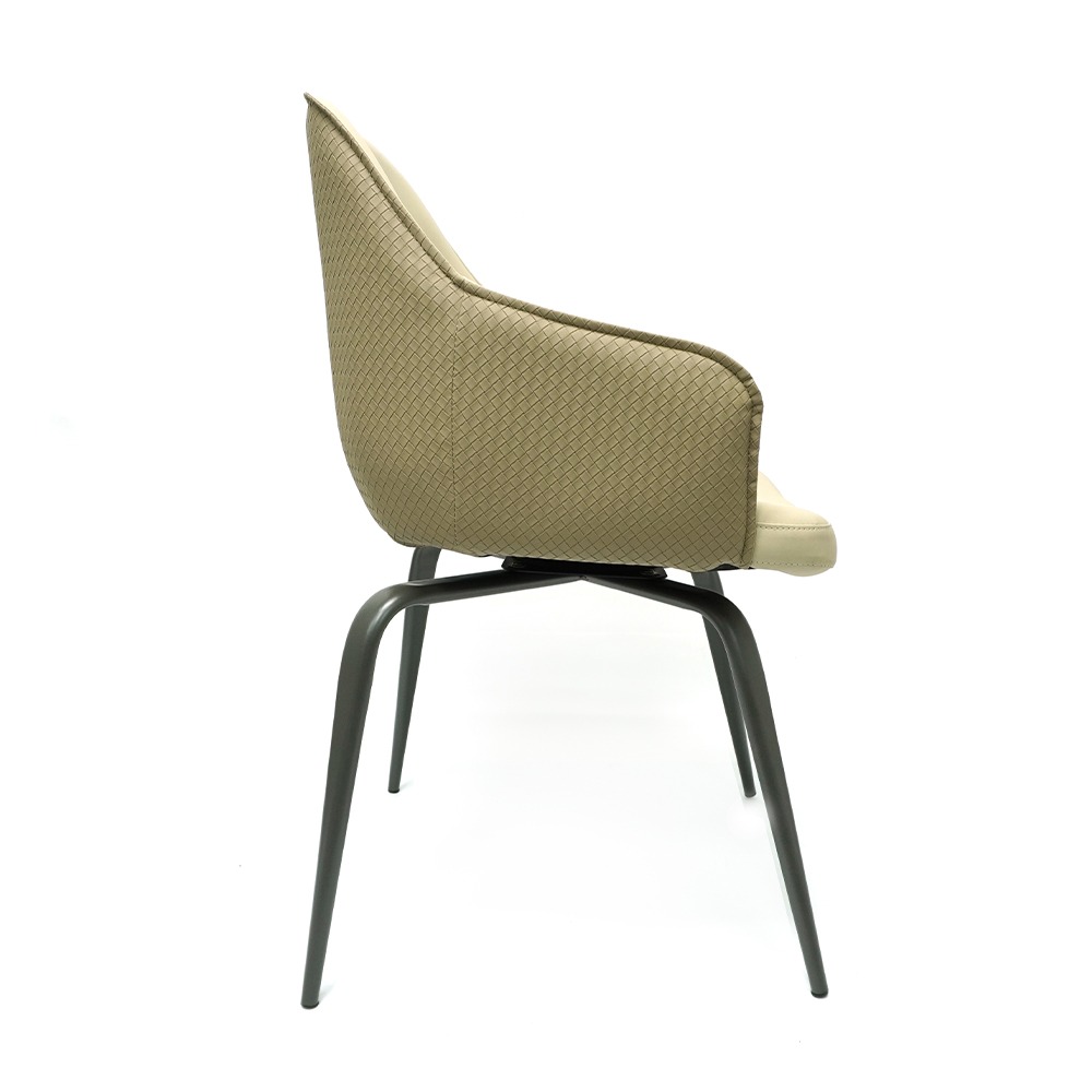 餐桌椅 米咖色 電腦椅 辦公椅 麻將椅 椅子 休閒椅 陽台椅 會議椅  會客椅 加厚皮革餐椅 130-IDCG50-細節圖2