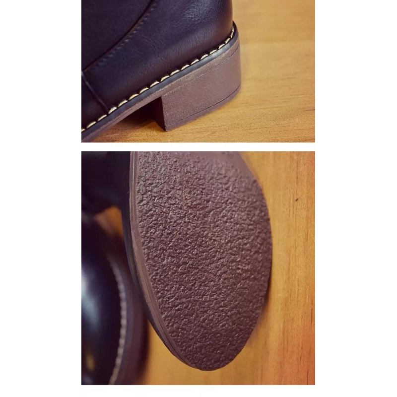 [現貨]秋冬季百搭英倫短靴-細節圖6