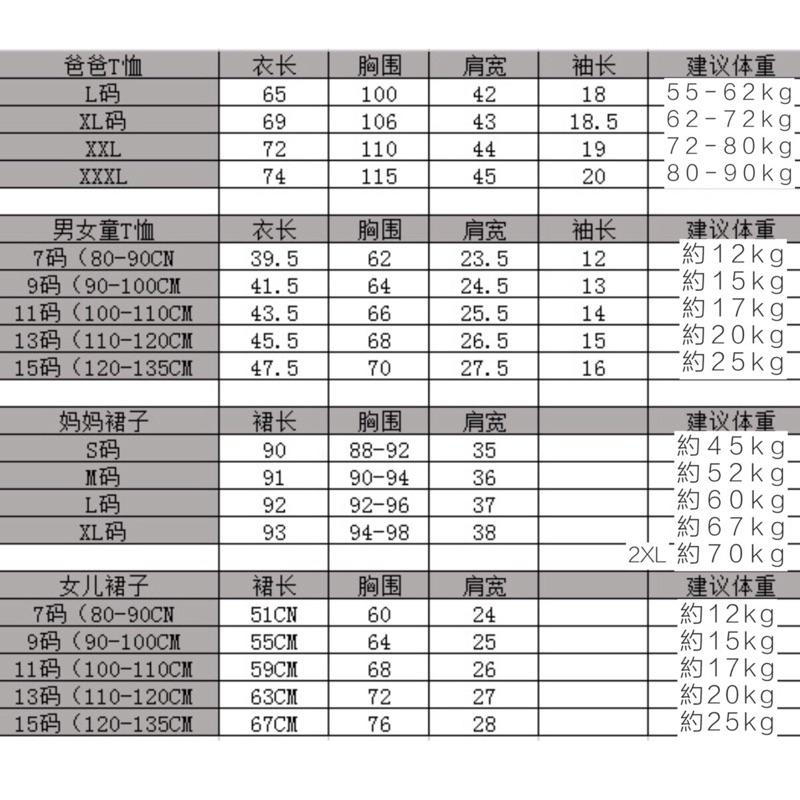[現貨]甜甜圈短袖T恤親子裝 母女流蘇連身裙-細節圖2