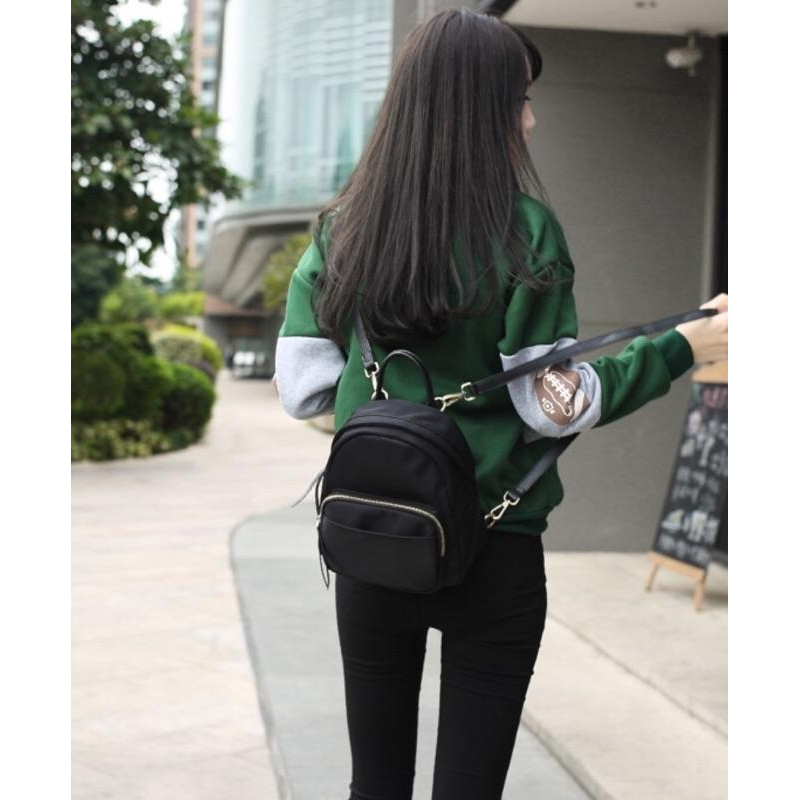[現貨]韓版百搭防水牛津布小後背包-細節圖6