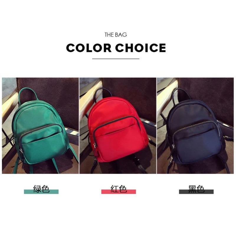[現貨]韓版百搭防水牛津布小後背包-細節圖9