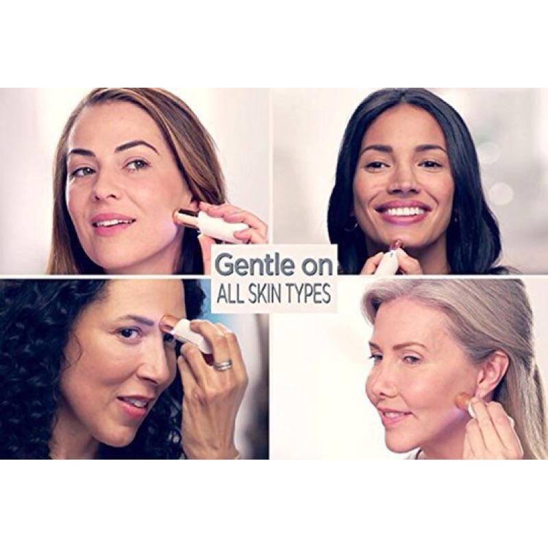 [現貨]口紅造型電動除毛器 去毛器附清潔毛刷 剃毛器脫毛器-細節圖2