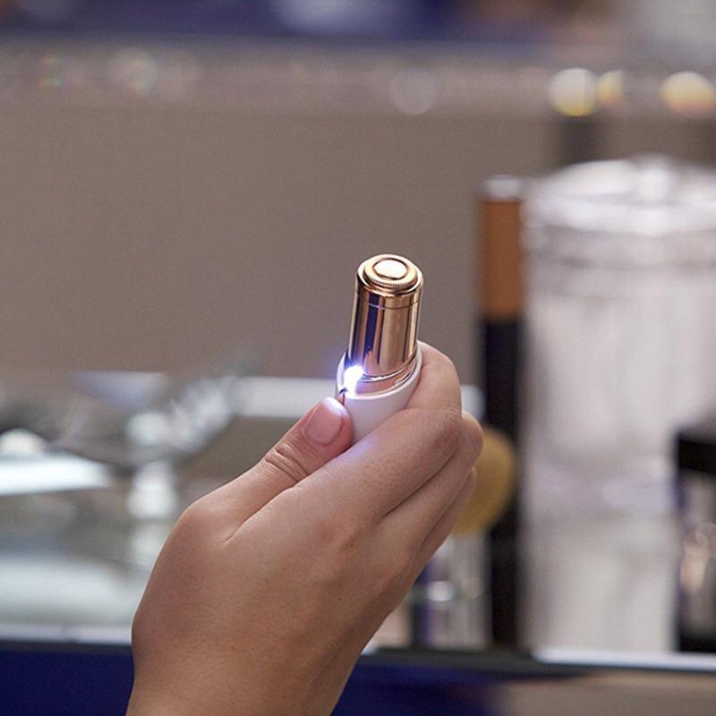 [現貨]口紅造型電動除毛器 去毛器附清潔毛刷 剃毛器脫毛器-細節圖9