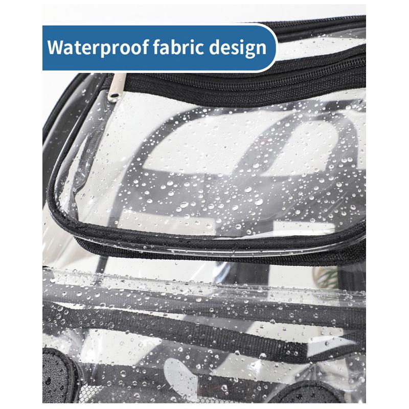 [現貨]透明包包 pvc大容量透明防水後背包 雙肩包 書包-細節圖5