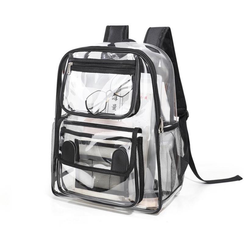 [現貨]透明包包 pvc大容量透明防水後背包 雙肩包 書包-細節圖8
