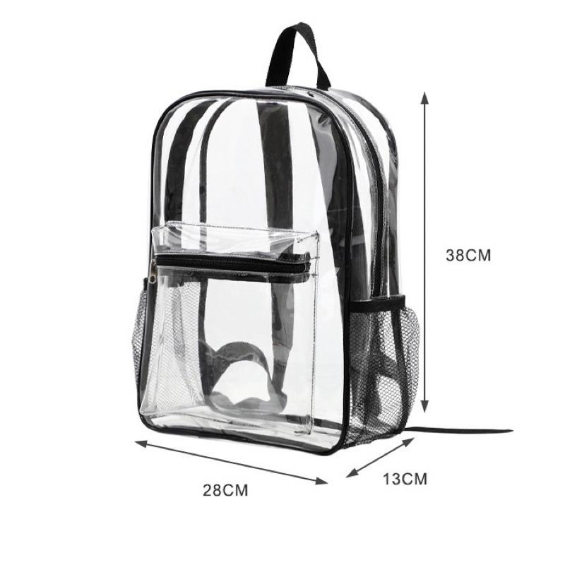 [現貨]pvc大容量透明防水後背包 雙肩包 書包-細節圖2