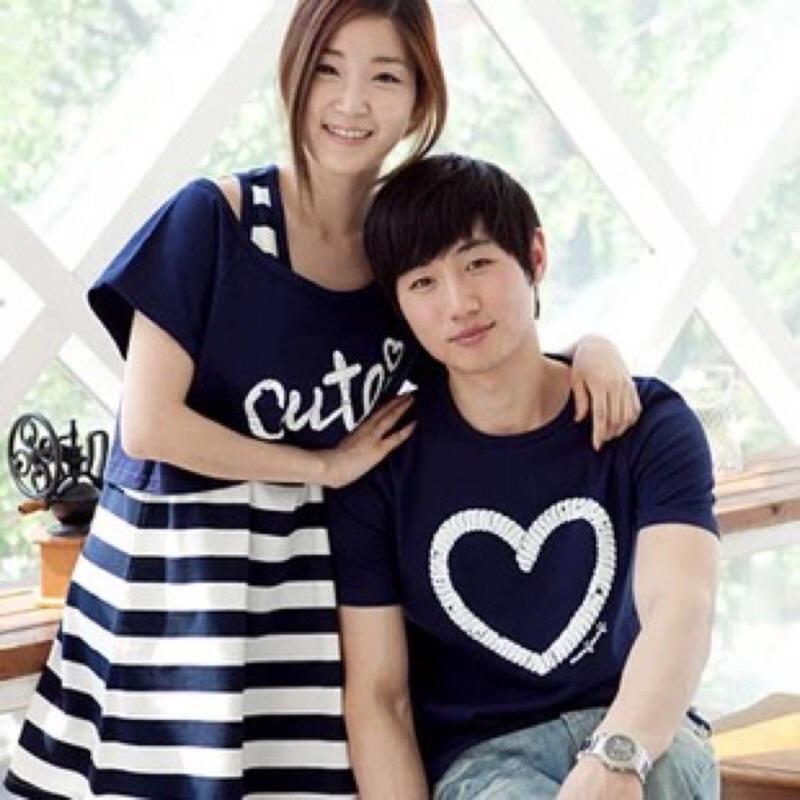 [現貨]母女條紋短袖連身裙親子裝-細節圖2