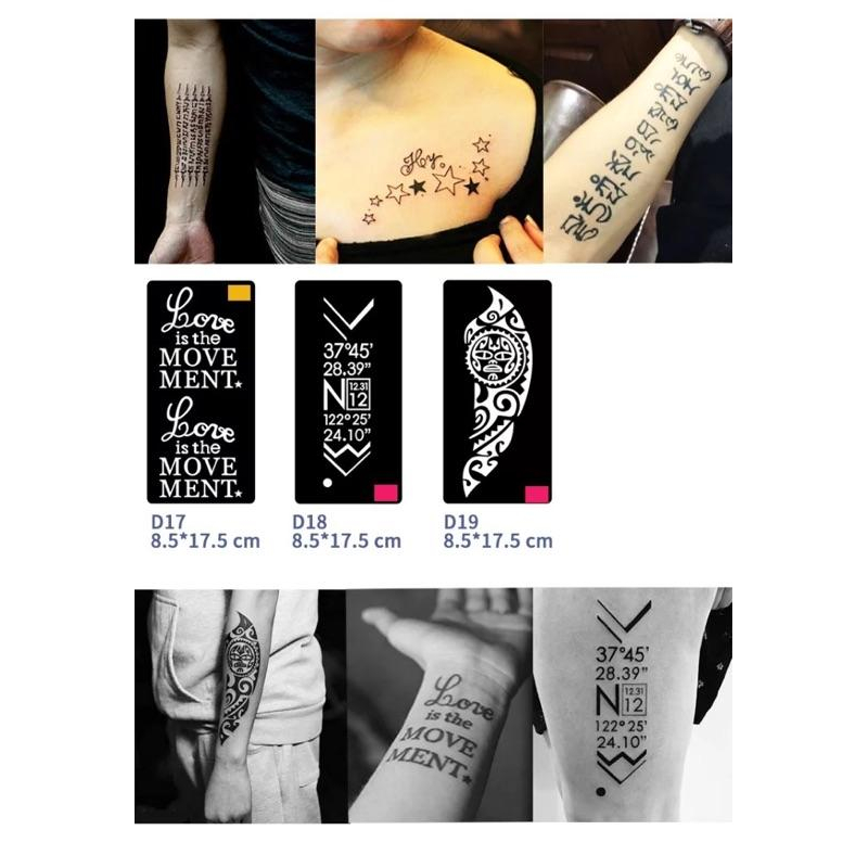 [現貨]中大型紋身膏模板-細節圖4