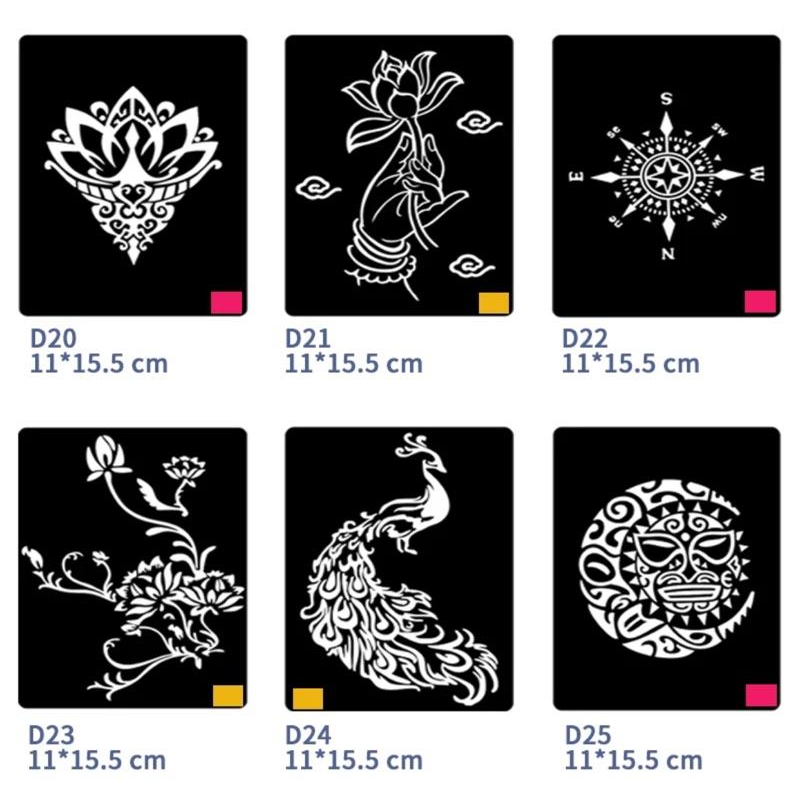 [現貨]中大型紋身膏模板-細節圖5