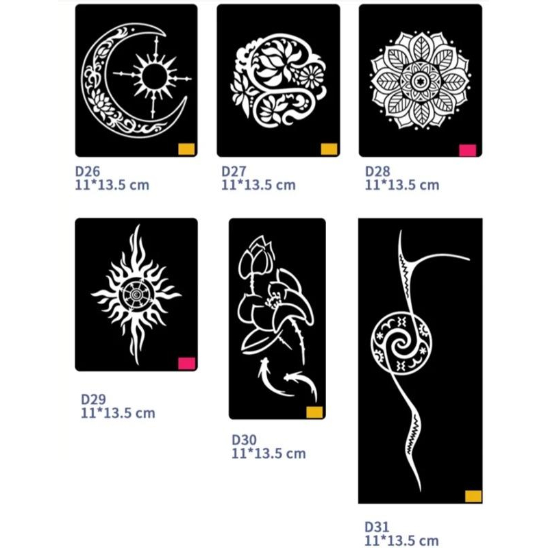 [現貨]中大型紋身膏模板-細節圖6