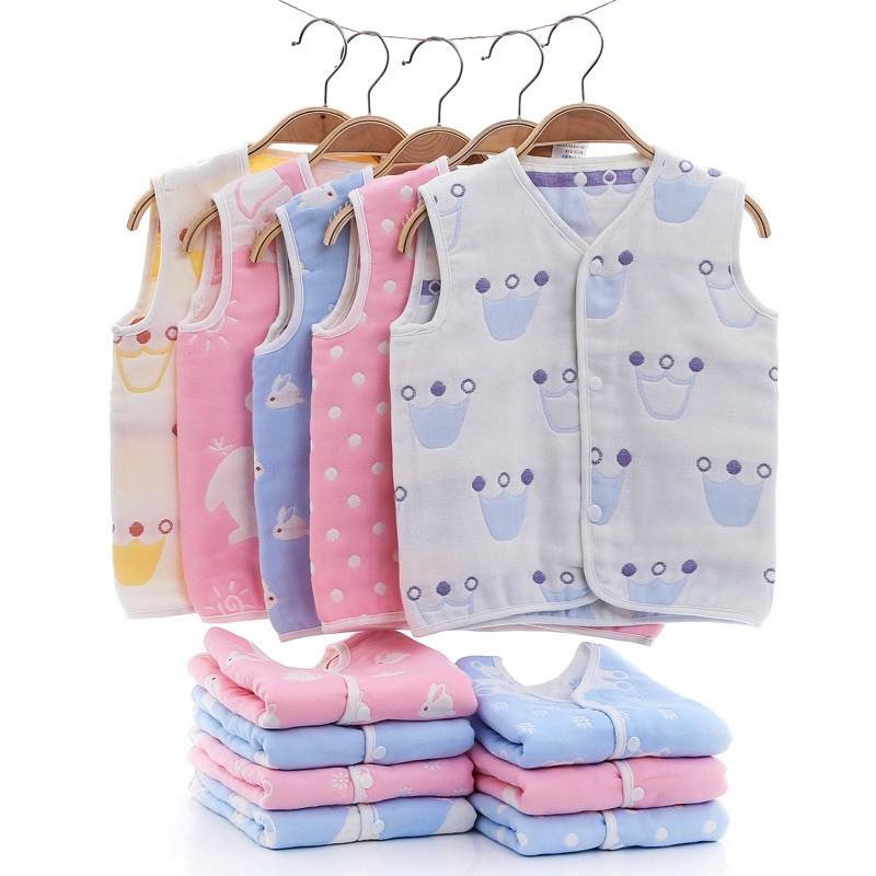 [現貨]寶寶六層紗布保暖調溫馬甲背心-細節圖8