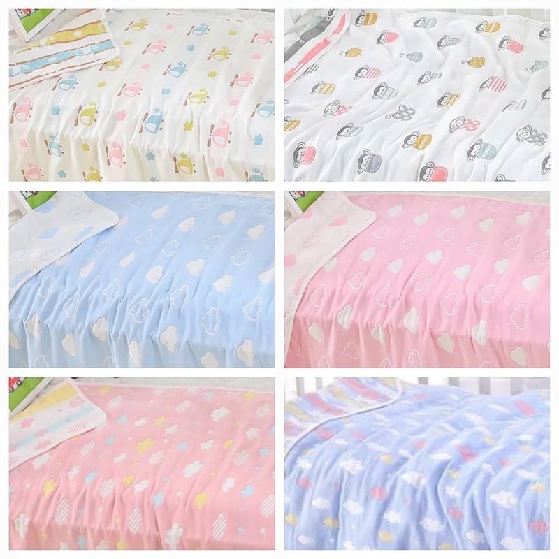 [現貨]六層紗布外出寶寶小被被 嬰兒小蓋毯 小浴巾-細節圖8