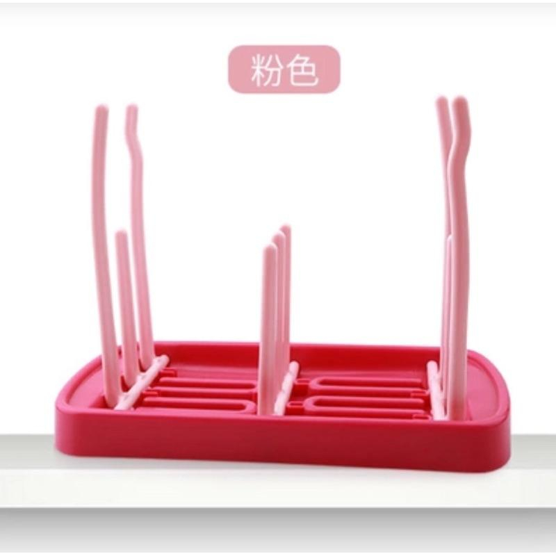[現貨]簡易三折嬰兒奶瓶晾曬架 瀝水架-細節圖4