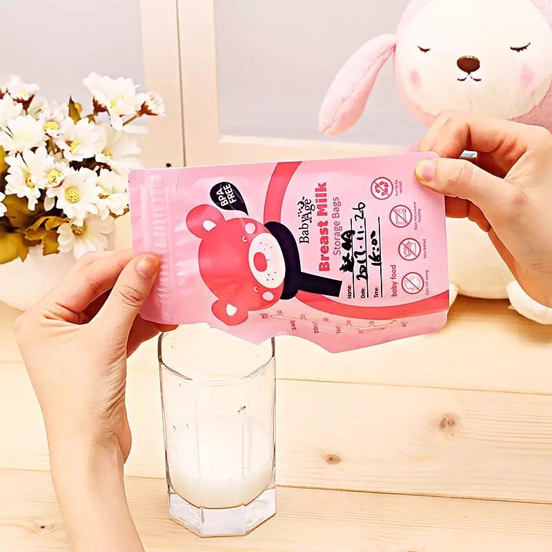 [現貨]小熊站立式冷凍儲奶保鮮母乳袋250ml 保鮮袋-細節圖6