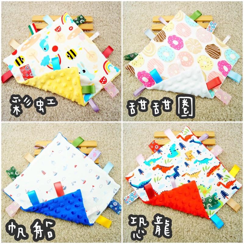 [現貨]針織超柔標籤寶寶安撫巾-細節圖2