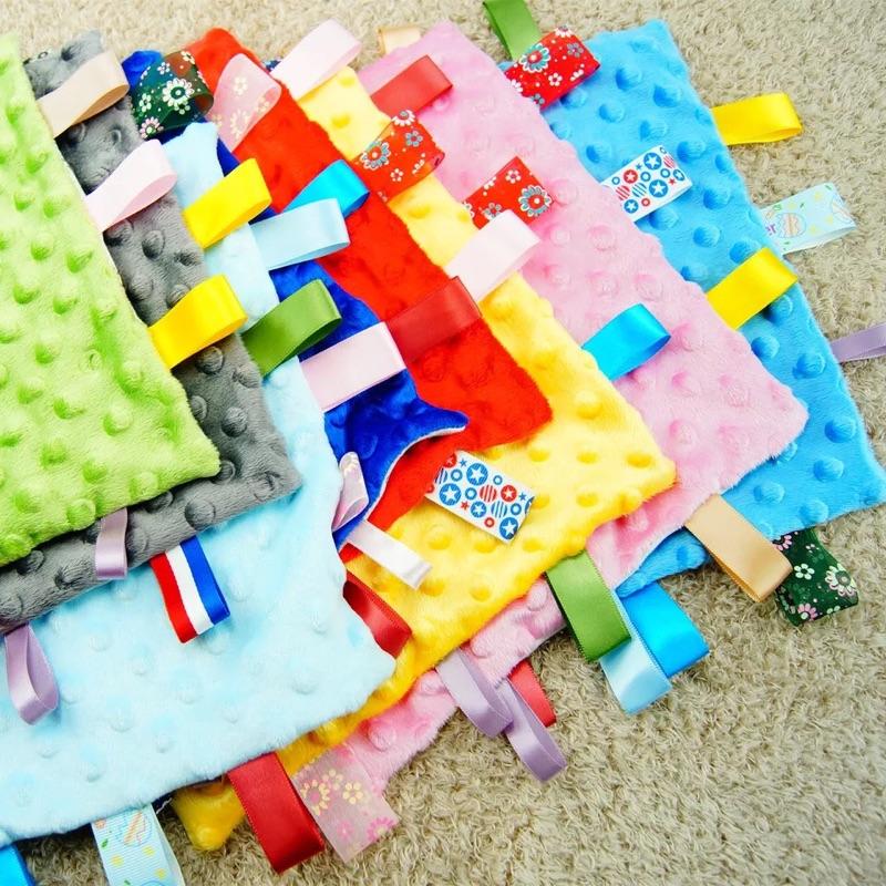 [現貨]針織超柔標籤寶寶安撫巾-細節圖5