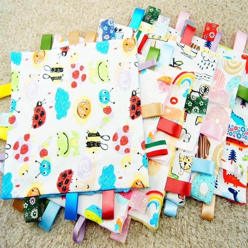 [現貨]針織超柔標籤寶寶安撫巾-細節圖6