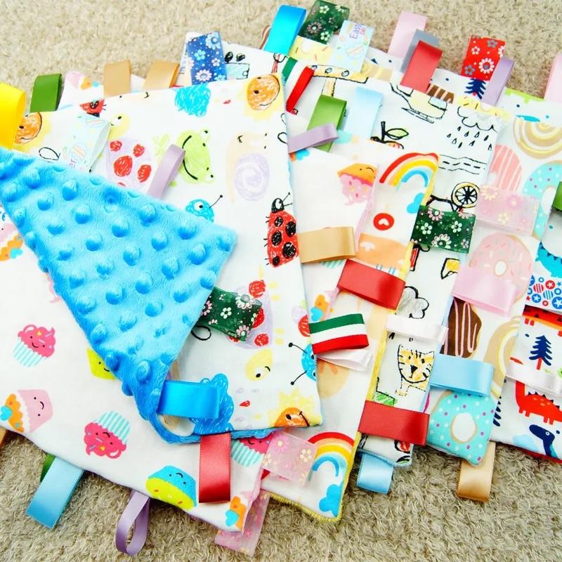 [現貨]針織超柔標籤寶寶安撫巾-細節圖7