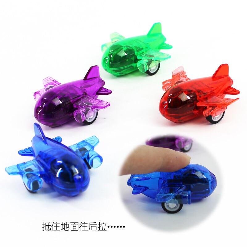 [現貨]迷你糖果色透明口袋回力車 飛機 工程車 摩托車-細節圖6