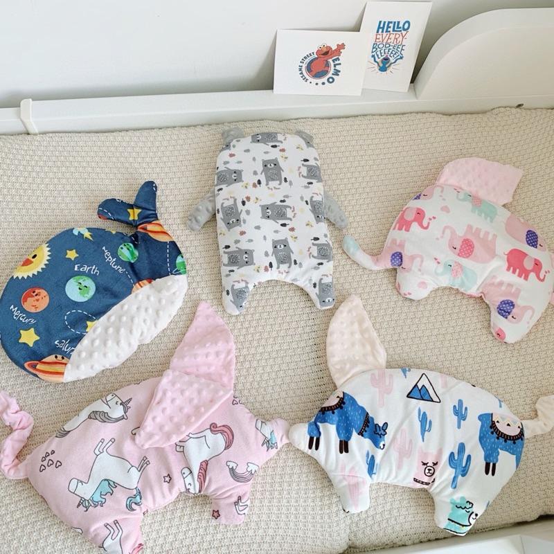 [現貨]超柔寶寶安撫枕頭 小豬造型枕頭-細節圖8