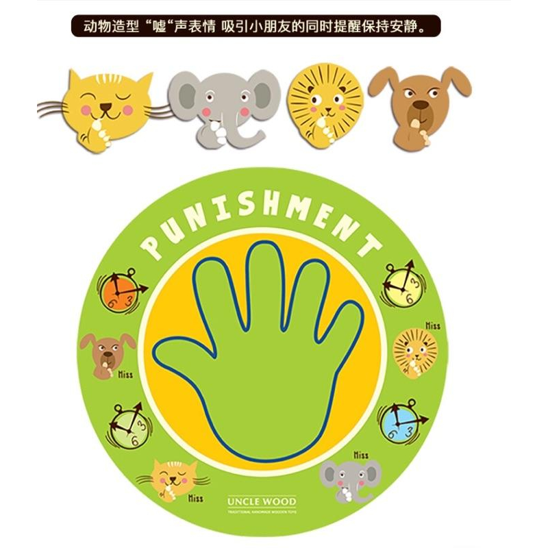 [現貨]美樂寶寶卡通思過貼 懲罰手掌貼4枚入-細節圖3