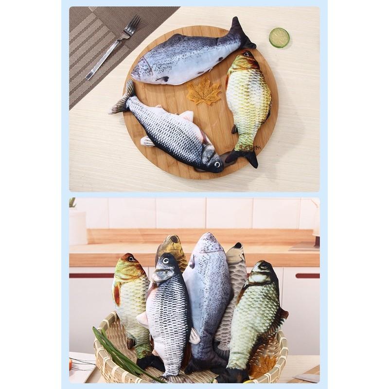 [現貨]仿真電動彈跳魚(送充電線）逗貓仿真魚 跳跳魚-細節圖4