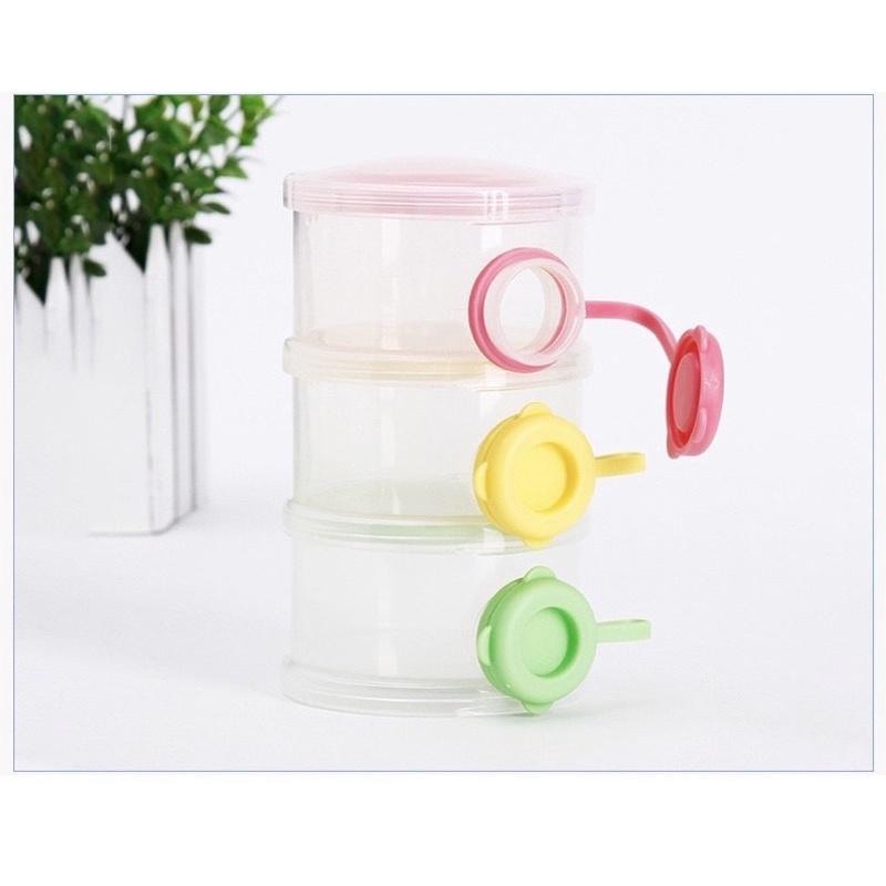 [現貨]三層側開奶粉盒 便攜式外出零食分裝盒  儲存罐-細節圖7